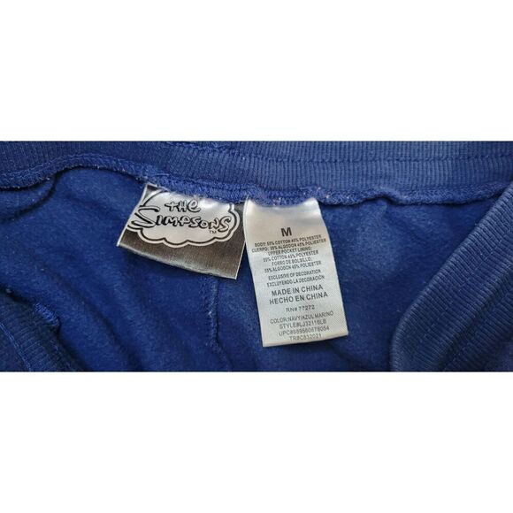 The Simpsons Jogger Sweatpants Women's M Pockets Drawstring Graphic Blue White - Picture 5 of 5